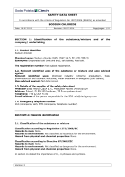 safety data sheet sodium chloride