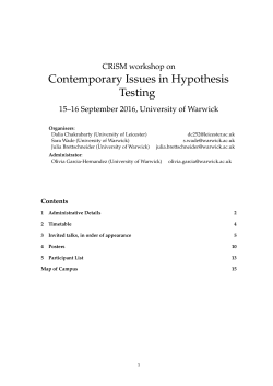 Contemporary Issues in Hypothesis Testing