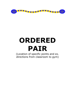 ORDERED PAIR
