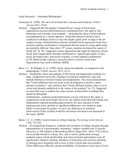 Greek Academic Success 1 Greek Research -
