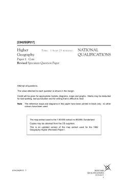 Specimen Question Papers and Marking Instructions