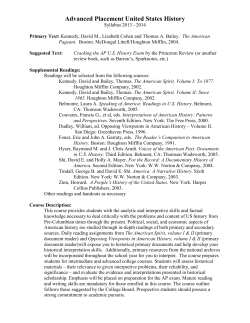 Advanced Placement United States History