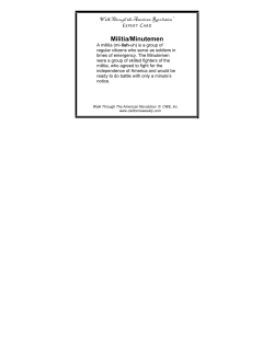 Militia/Minutemen - California Weekly Explorer