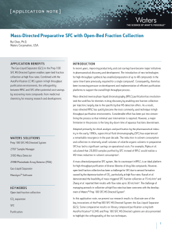 Mass-Directed Preparative SFC with Open-Bed Fraction