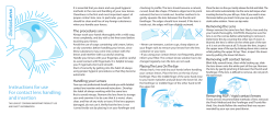 Instructions for use For contact lens handling and insertion