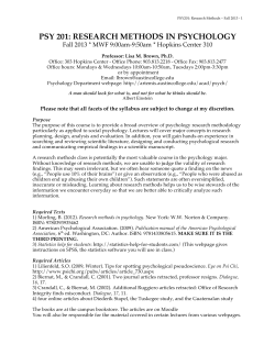 research methods in psychology