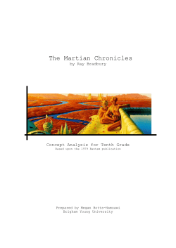 The Martian Chronicles- Concept Analysis