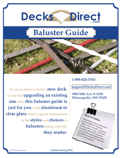 com Baluster Guide