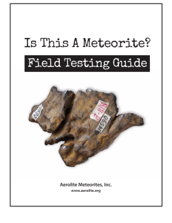 Is This A Meteorite? - Aerolite Meteorites
