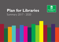 Plan for Libraries - Plymouth City Council
