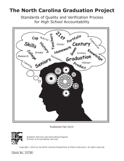 The North Carolina Graduation Project: Standards of Quality and