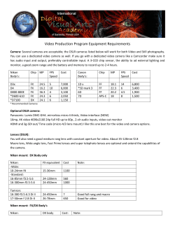 Equipment Requirements