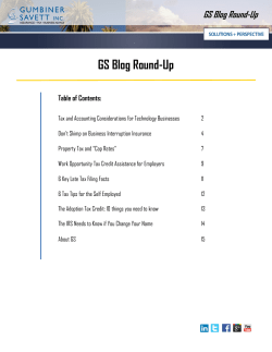 GS Blog Round-Up - Gumbiner Savett