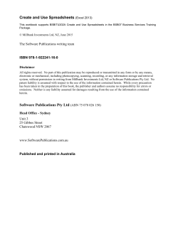 Starting Excel 2007 - Software Publications