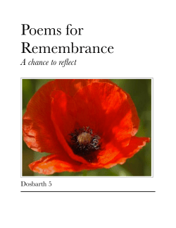 Poems for Remembrance