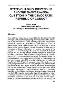 Banyarwanda - University of Pretoria
