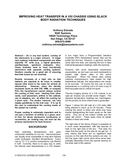 IMPROVING HEAT TRANSFER IN A VXI CHASSIS USING BLACK