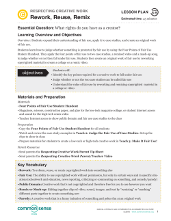 Rework, Reuse, Remix - Chadron Public Schools