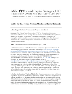 Guides for the Jewelry, Precious Metals, and Pewter Industries