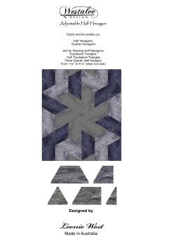 Updated Hexagon Instructions using the Westalee Adjustable Half