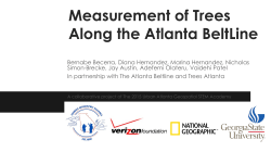 Measurement of Trees Along the Atlanta BeltLine