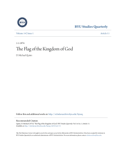 The Flag of the Kingdom of God - BYU ScholarsArchive