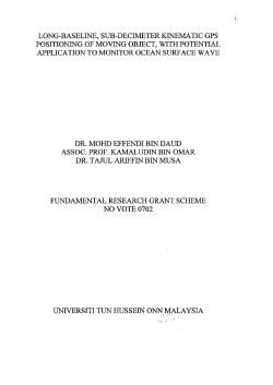 long -baseline, sub-decimeter kinematic gps positioning of moving