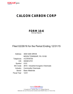 calgon carbon corp