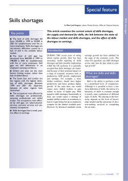 Skills shortages - Office for National Statistics