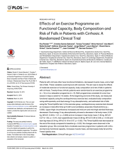 Effects of an Exercise Programme on Functional Capacity