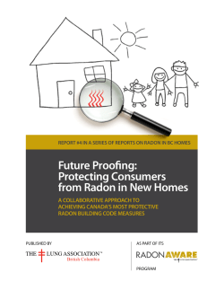 Protecting Consumers from Radon in New Homes