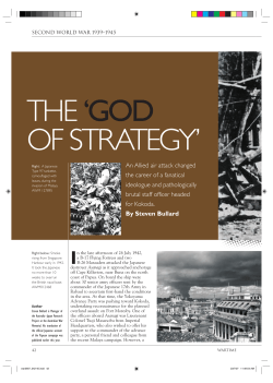 The `God of Strategy` - Australia&ndash;Japan Research Project
