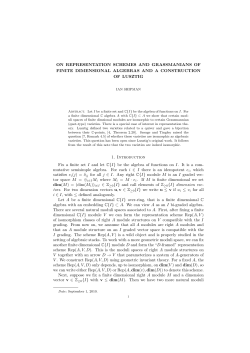 ON REPRESENTATION SCHEMES AND GRASSMANIANS OF
