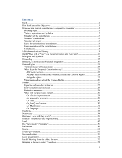 Ghai- Analysis of Kenya`s 2010 proposed constitution