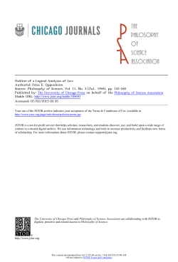 Outline of a Logical Analysis of Law