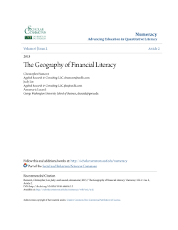 The Geography of Financial Literacy