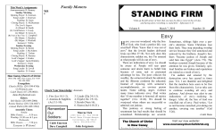 standing firm - New Caney Church Of Christ