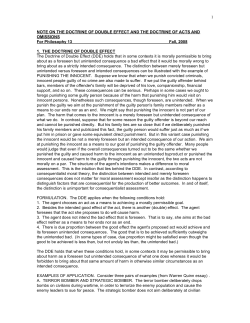 note on the doctrine of double effect