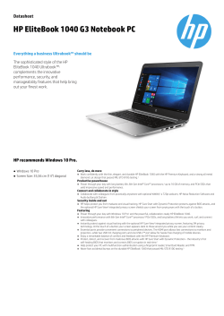 HP EliteBook 1040 G3 Notebook PC