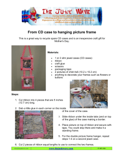 From CD case to hanging picture frame