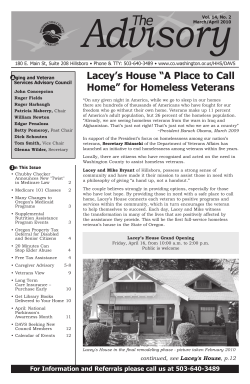 Lacey`s House &ldquo;A Place to Call Home&rdquo; for