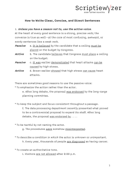 How to Write Clear, Concise, and Direct Sentences