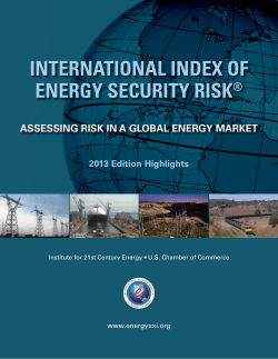 international index of energy security risk