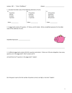 1 Lesson 3B &ndash; &ldquo;Coin Problems&rdquo;