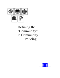Defining the &ldquo;Community&rdquo; in Community Policing