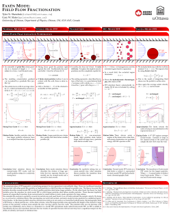 fax&eacute;n mode: field flow fractionation