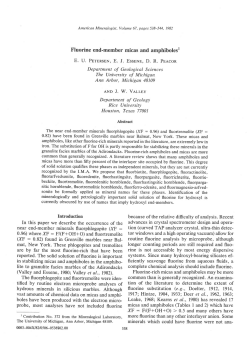 Fluorine end-member micas and amphibolesl
