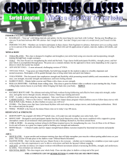 INDOOR CYCLING - STa FIT Athletic Clubs
