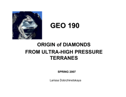 GEO 190 - UCR Earth Sciences