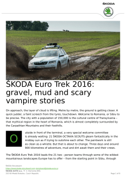 &Scaron;KODA Euro Trek 2016: gravel, mud and scary